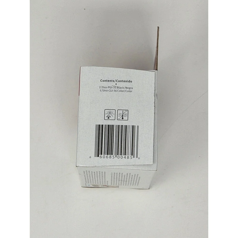 Canon PGI-35 CLI-36 Ink Tank 3-Pack 2 Black 1 Color Genuine ChromaLife 100